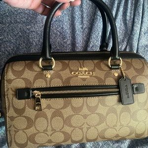 Coach Rowan satchel handbag W/crossbody strap